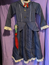 Disney Mary Poppins Girls Costume Party, World Book Day, Fancy DRESS Size 7-8