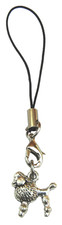 Poodle Dog Mobile Phone Strap Handbag Charm Pendant Caniche Barbone Souvenir