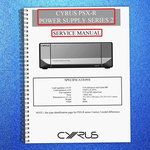 Cyrus psx power - psx-r, supply