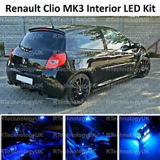 BLUE PREMIUM for RENAULT CLIO MK3 SPORT 05-12 INTERIOR LED LIGHT BULB UPGRADE