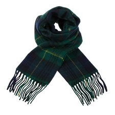 Clans Of Scotland Mens Scottish Tartan Lambswool Scarf Stewart Hunting