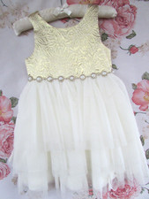 Bnwot ivory gold - gold, party