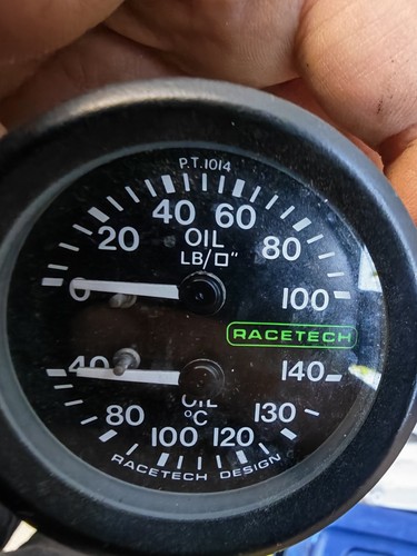 Racetech oil pressure temp - pressure, &