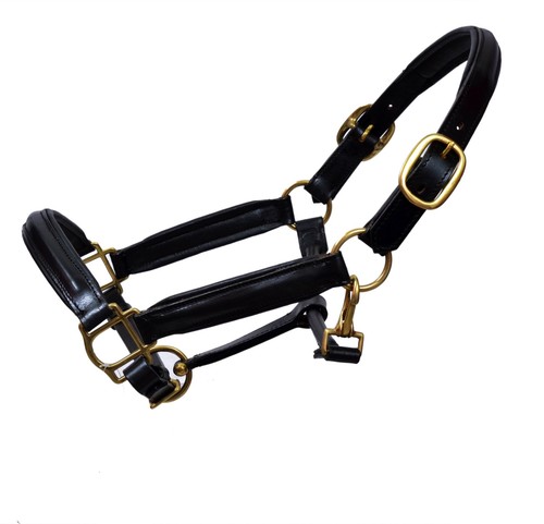 Black leather raised padded - black,