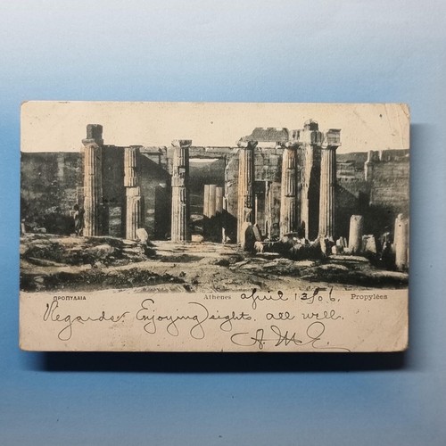 Athens postcard 1906 greece - 1906,