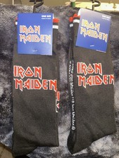 2 NWT Iron Maiden Crew Socks