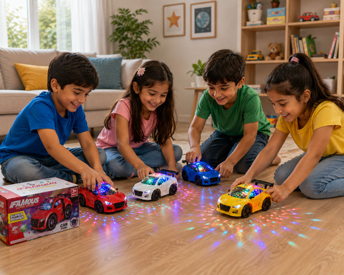 Children toy car with - car, lights