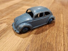 RARE DINKY TOYS # 181 VOLKSWAGEN VW BEETLE OVAL DIECAST CAR LIGHT BLUE HUBS