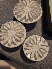 3 Flower Cutters Used With Clay