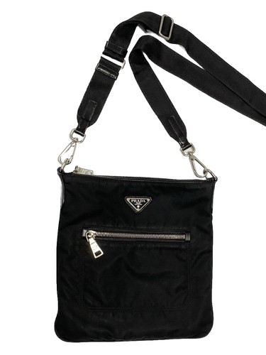 Prada black nylon - black, shoulder