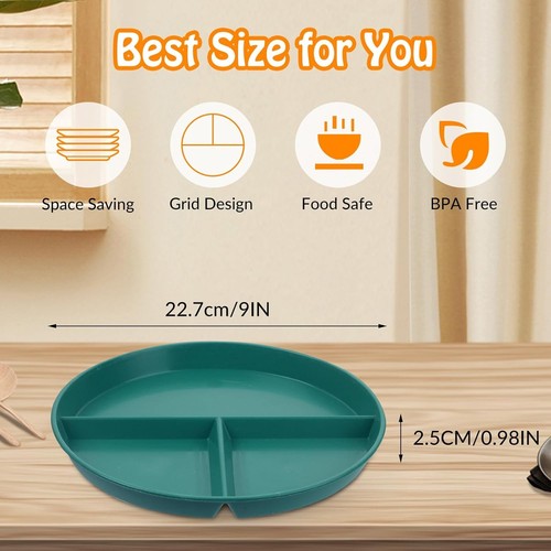 4pcs portion control plates - 4pcs,