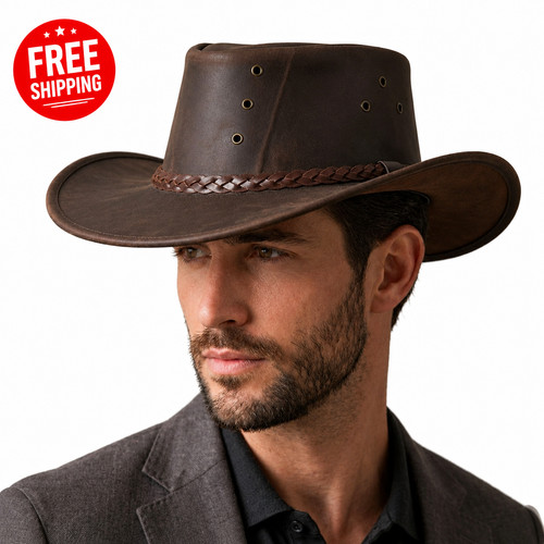 Handmade brown genuine leather - handmade,