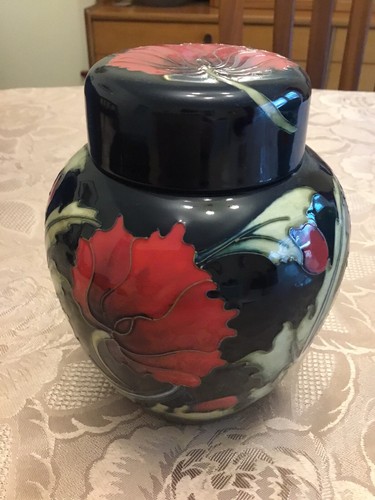 Moorcroft poppies the wind - moorcroft, in