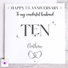 Personalised 10th wedding - personalised,