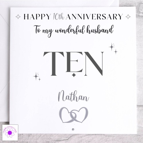 Personalised 10th wedding - personalised,