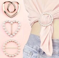 1x Scarf Clip Shirt Waist Cincher Clips Metal Tshirt Clips and Rings, Shawl Clip