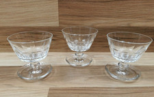 3 x Vintage Crystal Glass