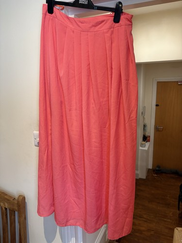 Women pink long skirt size - long,