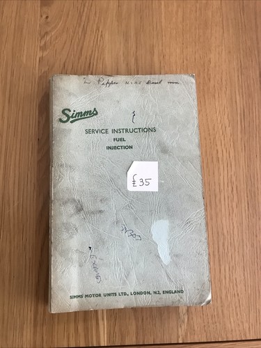 Simms service instructions - service,