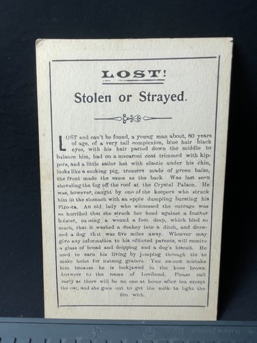 Antique postcard humour