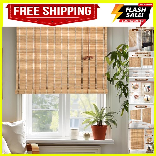 Bamboo roman shades - roman,