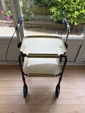 Mobility Walker Rollator Indoor Trolley With Trays, Adjustable Height. £60 new