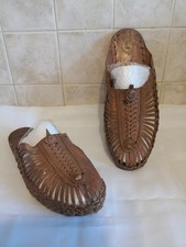 Indian style leather flat slip