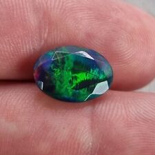 Natural 3.1 ct Ethiopian black opal, 13.8x10.2x5.4