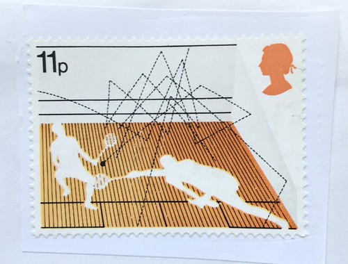 1977 11p stamp squash - 1977, raquet