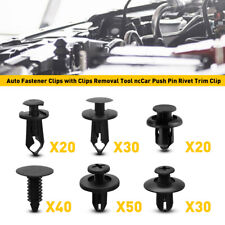 190X New Clip Car Push Trim Pin Rivet Bumper Door Panel Fastener Kit Retainer Uk
