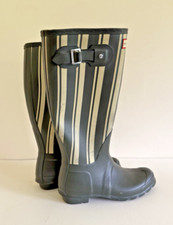 Hunter Womens original Garden Stripe Boots UK5