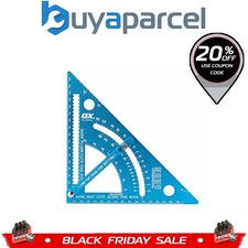 OX Pro 180mm Adjustable Aluminium Rafters Square Roofers Measuring Tool Square