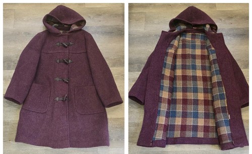 Vintage duffle coat burgundy - vintage,