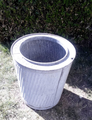 Vintage galvanised non splash