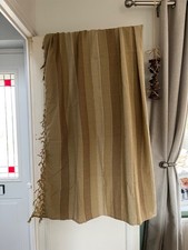 Large brown stripe throw /