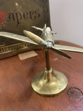 BRASS RAF MODEL SPITFIRE ON