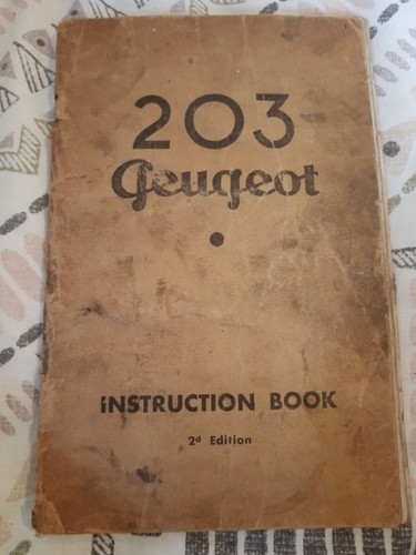 Peugeot 203 instruction - 203,