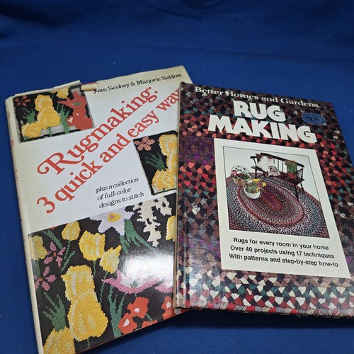 Vintage rug making book lot - rug,