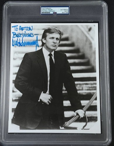 Donald trump signed autograph - signed,