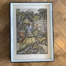 Vintage Framed Batuan Bali