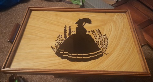 Vintage oak butlers tray - oak, with