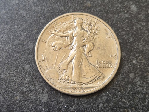 Usa 1918 silver half dollar - 1918,