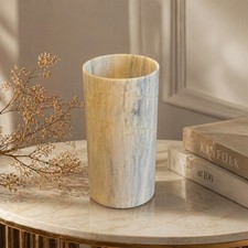 Elegant marble vase cylinder - elegant,