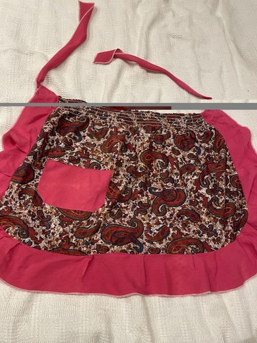 Vintage floral kitchen pinny - vintage,