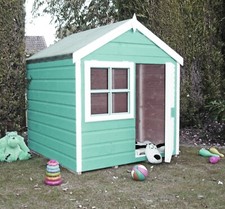 4x4 CHILDRENS WOODEN WENDY PLAYHOUSE KIDS WOOD GARDEN WINDOW PLAY HOUSE DEN 4FT