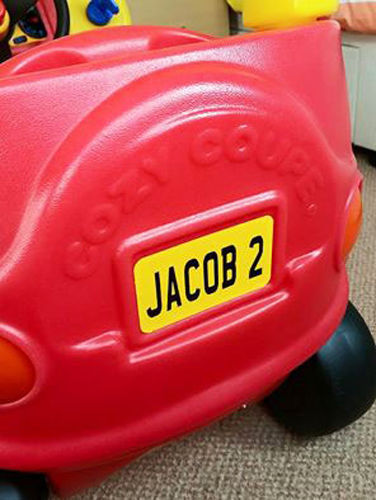 Printed personalised plate - 3d,