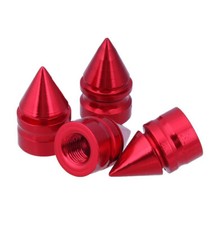 4Pcs Red Spike Bullet Cap