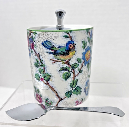 Midwinter bird chintz jam - jam, pot