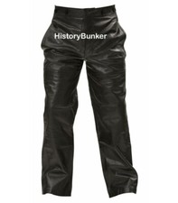WW2 German UBOAT trousers BLACK leather - made to your sizes