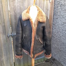 Stussy Vintage B3 Sheepskin Flying Jacket Size Xxl 80s  Lovely Original Cond